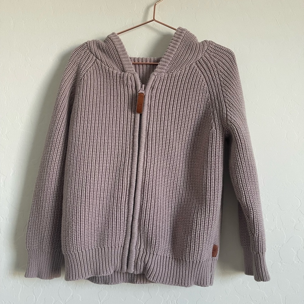 GUC Goumi Chunky Knit zip up Sweater